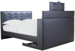 Hygena - Kensal Black TV - Bed Frame - Kingsize